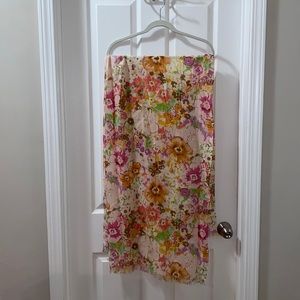 LIKE NEW. J. Crew Flower Scarf.